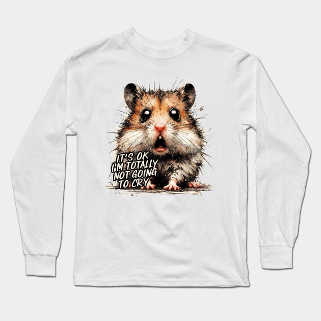 Sad Hamster Long Sleeve T-Shirt by Cutetopia